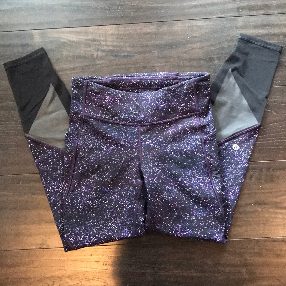 Lululemon Galaxy Mesh Crop 7/8 Leggings